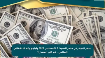 سعر الدولار في مصر السبت 2 أغسطس 2025 يتراجع رغم الانخفاض العالمي.. كم كان المعدل؟
